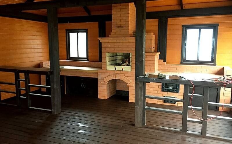 Большая закрытая беседка с остеклением по периметру 2620 — фото 4
